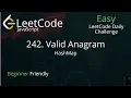 242 Valid Anagram JavaScript O n TC Blind 75 Leetcode Problem