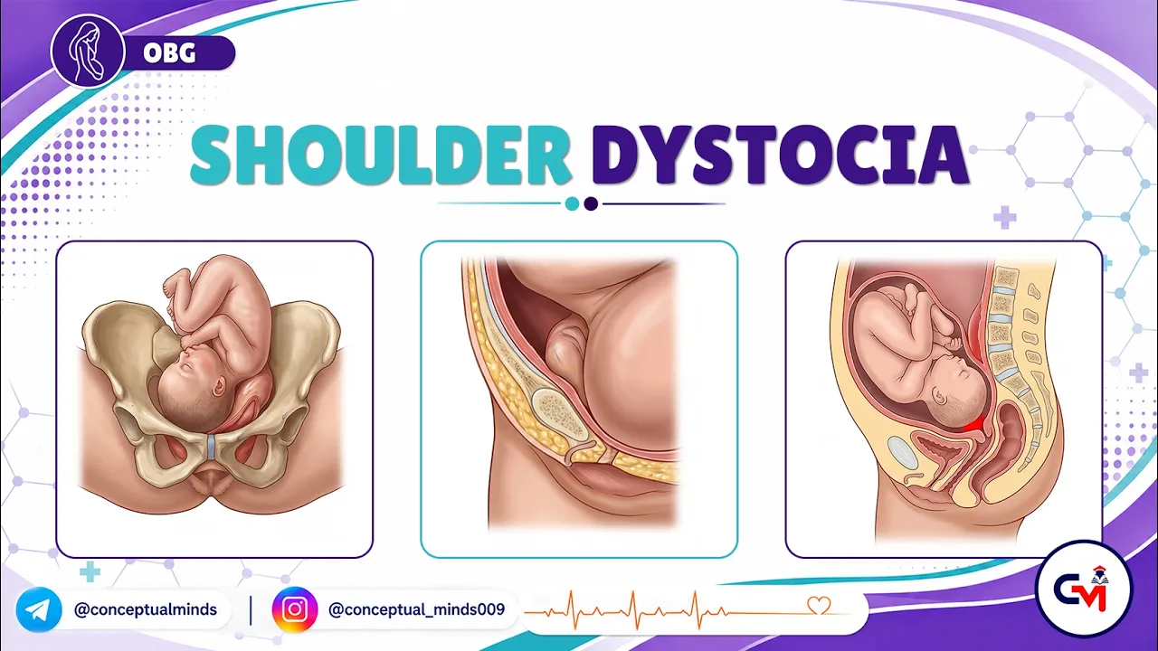60. Shoulder Dystocia | OBG for USMLE Step 2 CK | Risk Factors, Maneuvers & Complications