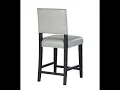 Linon Blake Dove Gray Counter Stool - The Classy Home