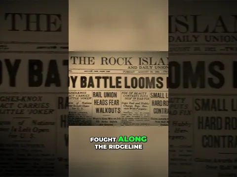 US Labor War: First Air Bombing on American Soil #shorts