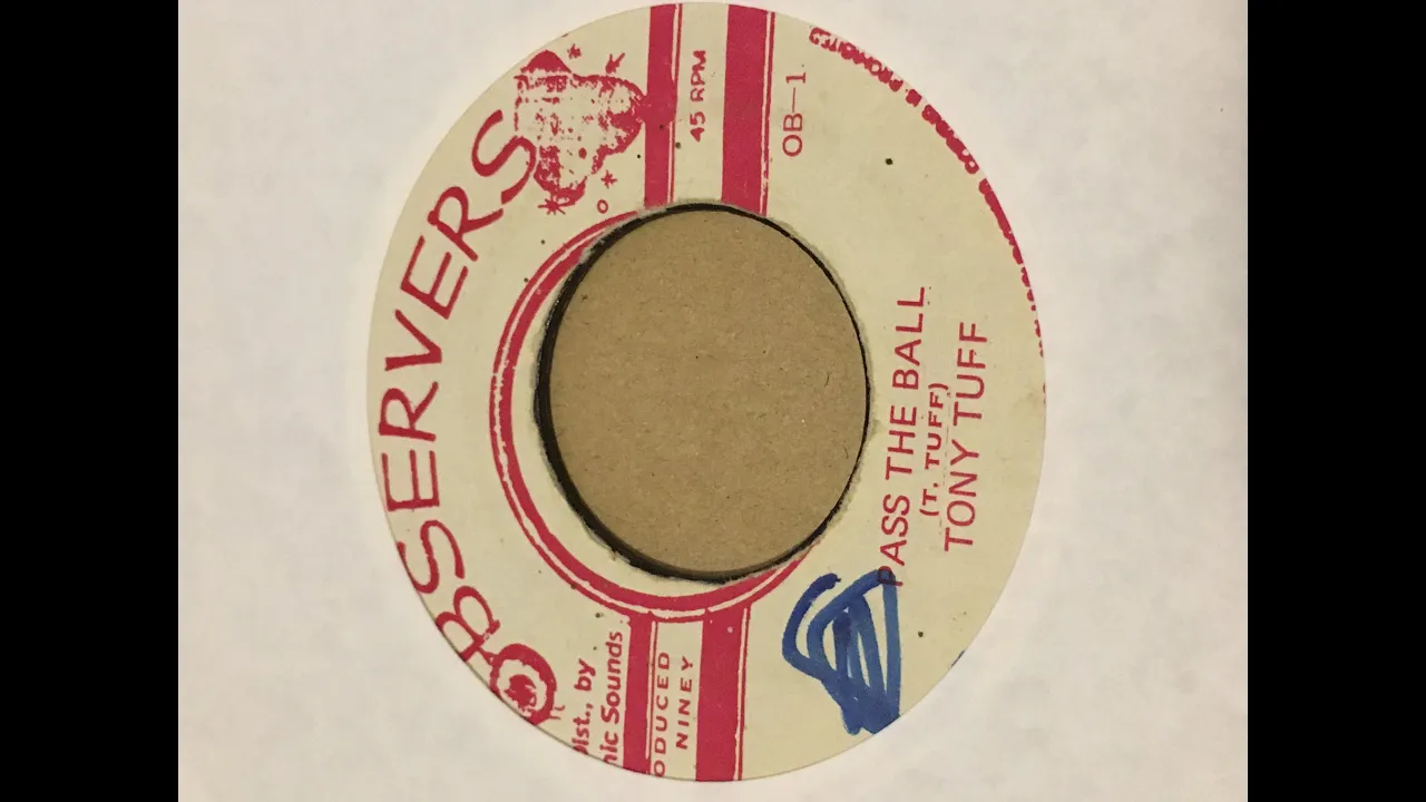 Tony Tuff - Pass The Ball / 7” vinyl/ Observers Records, Jamaica 🇯🇲