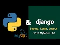 Django User Signup Login Logout with Session Django User Authentication with Session Hindi