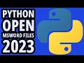 How To Open MS WORD Files In Python 2023