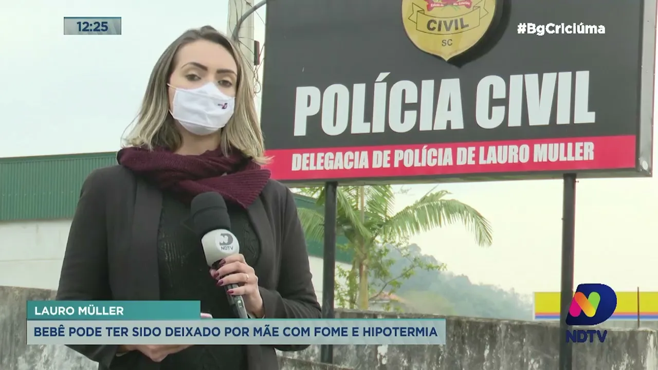Polícia Civil investiga suposto caso de abandono de bebê de três meses em Lauro Müller