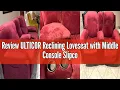 Review ULTICOR Reclining Loveseat with Middle Console Slipcover 8-Piece Velvet Stretch Sofa Covers