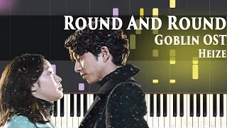 Download Goblin OST - 헤이즈 (Heize) - Round And Round (Feat. 한수지) - Piano Tutorial MP3
