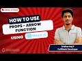 How to use Props Arrow function Day 4 Beginner Guide React JS Training in chennai Credo Systemz