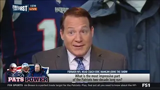 Eric Mangini SHOCKED by Andy Reid says The age thing hasn t hit Tom Brady - First Things First