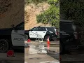 Burbank police arriving on scene of the Walnut incident E scooter fails to yield