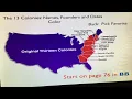 13 colonies map chart project