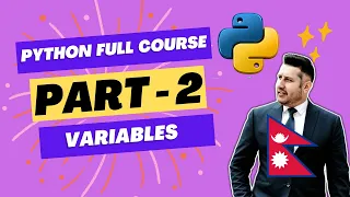 Python Full Course from Beginners to Advanced Part 2 Variables and Data types