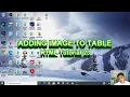 HTML Tutorial 23 Tagalog - ADDING IMAGE TO TABLE