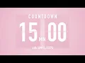 Download Lagu 15 Minute Countdown Timer 🌸 Flip Clock with Simple Beeps 🔔