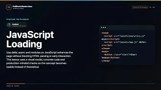 JavaScript Loading Explained FullStack Masterclass Frontend Performance Course