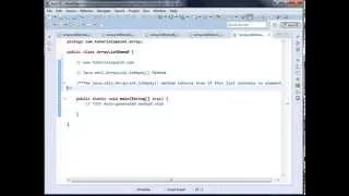 Java util ArrayList indexOf Method - Java util ArrayList isEmpty Method