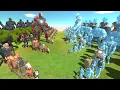 Download Lagu HUMAN TEAM vs ICE TEAM - Animal Revolt Battle Simulator