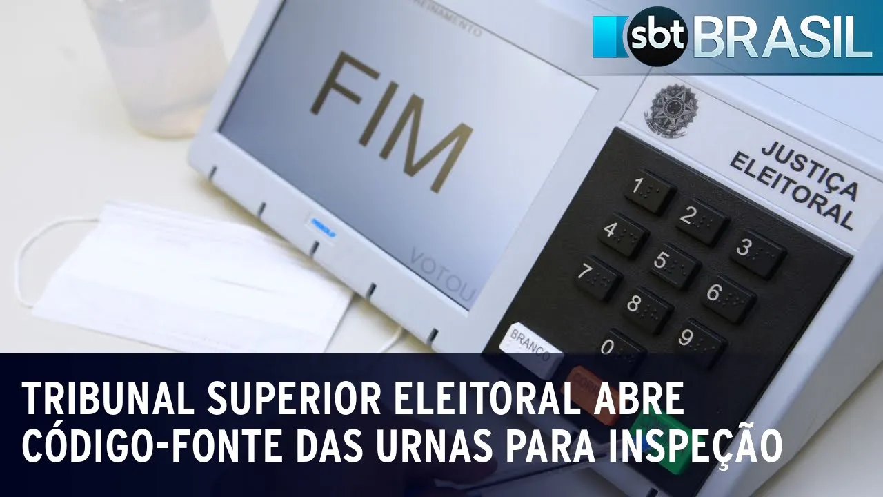 Tribunal Superior Eleitoral abre código-fonte das urnas para inspeção | SBT Brasil (04/10/23)