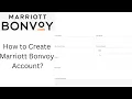 How to Create Marriott Bonvoy Account Marriot Bonvoy Account Sign Up
