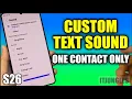 How to Set a Custom Text Message Sound on Galaxy S26