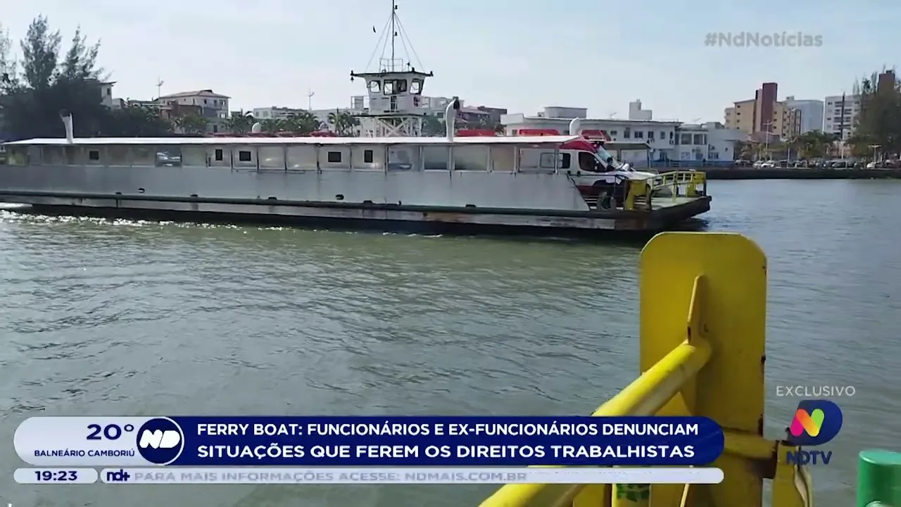 Situações que ferem direitos trabalhistas em Ferry Boat de SC são denunciadas