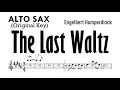 Download Lagu The Last Waltz Alto Sax Sheet Music Backing Track Partitura