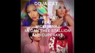 Download Doja cat - Like that (remix) Ft. Nicki Minaj, Megan Thee Stallion \u0026 CupcakKe MP3