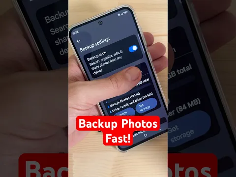 Back up photos fast on Samsung Galaxy Phones! #samsunggalaxy # #samsungtips #backup #shorts