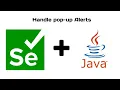 Handle pop-up Alerts JavaScript alerts using selenium and Java