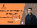 Library Functions in QBasic SEE Class 9 Longest String Part I Sushan Hada