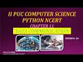 SECOND PUC COMPUTER SCIENCE PYTHON NCERT CHAPTER 11 DATA COMMUNICATION SESSION 01