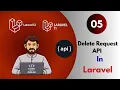 How to Delete Data with API in Laravel Laravel 11 12 API in Hindi Urdu 2025