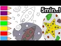 Rocket Coloring for Kids Rocket Painting for Kids Rocket Drawing and Coloring