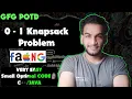 0 - 1 Knapsack Problem gfg potd 13-03-25 GFG Problem of the day
