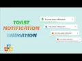 How to make Toast Notification Using HTML CSS Javascript Art with Code