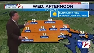 WPRI 12 Weather Forecast 25 Sunny Nice Wednesday
