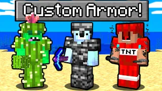We Added OP CUSTOM ARMOR To Minecraft...