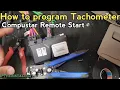 How To program tachometer with compustar remote start