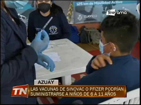 Las vacunas de Sinovac o Pfizer podrían suministrarse a niños de 6 a 11 años
