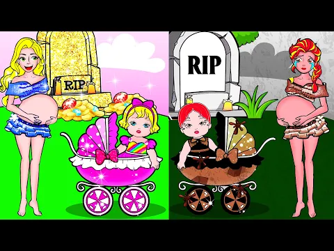 Download MP3 [🐾paper diy🐾] Poor vs Rich Rapunzel Mother and Daughter Family #Rapunzel Compilation 놀이 종이