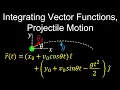 Integrating Vector-Valued Functions Projectile Motion - Calculus 3