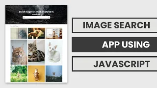 Demo Image Search App Using Unsplash API Vanilla JavaScript Project for Beginners