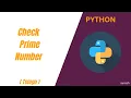 How to Check if a Given Number is Prime in Python Telugu
