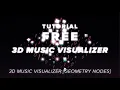 Abstract 3D Visualizer in 2 minutes SIMPLE BLENDER GEOMETRY NODES TUTORIAL VISUAL