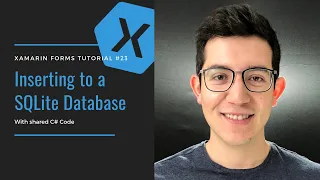 Inserting to a SQLite Database - Xamarin Forms Tutorial