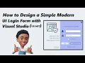 Login Form With Modern UI Design VB NET WinForms Part 1