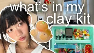 POLYMER CLAY ESSENTIALS as a small business owner clay tools portable setup