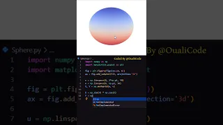 Draw a 3D Sphere in 10 Seconds with Python