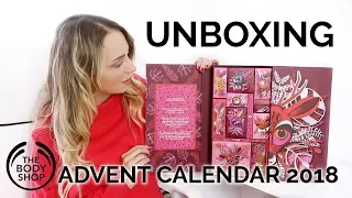 THE BODY SHOP ADVENT CALENDAR 2018 UNBOXING PAULA HOLMES