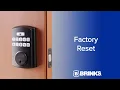 Brinks Electronic Deadbolt - Factory Reset