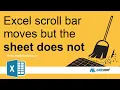Excel scroll bar moves but sheet does not